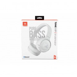 JBL Tune 510ΒΤ, On-Ear Bluetooth Headphones w Earcup control (White)