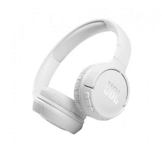 JBL Tune 510ΒΤ, On-Ear Bluetooth Headphones w Earcup control (White)