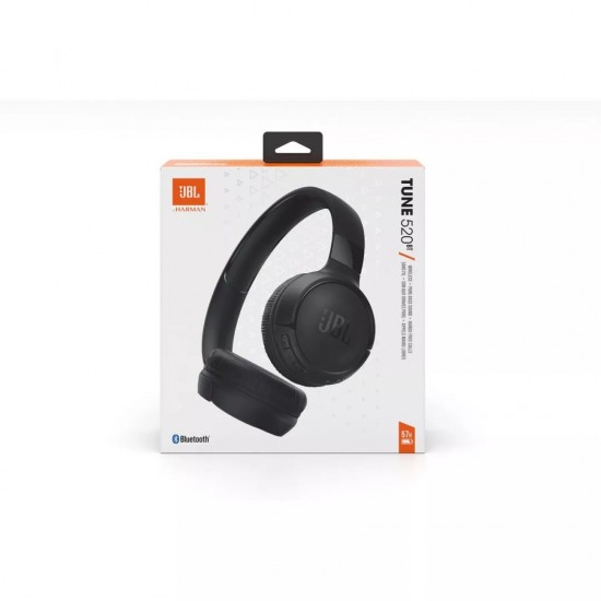 JBL Tune 520ΒΤ, On-Ear Bluetooth Headphones, Multipoint, APP, (Black)