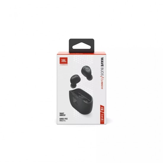 JBL Wave Buds, True Wireless In-Ear Headphones, IP54, Touch, (Black)