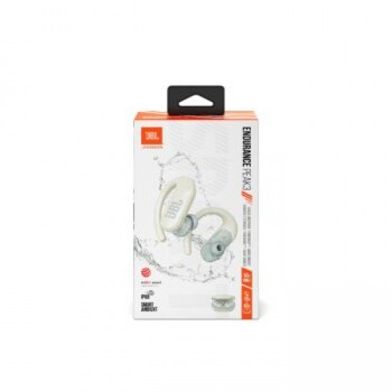 JBL Endurance Peak 3, True Wireless In-Ear Sport Headphones, IP68, Touch, (White)