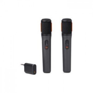 JBL Wireless Digital Mic x2 & Dongle Receiver, 6.35mm (Black)