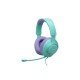 JBL Quantum 100M2, Over-Ear Wired Gaming Headset (Cyan)
