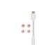 JBL Quantum 50C, InEar Wired Gaming Headphones, USB-C Dongle (White)