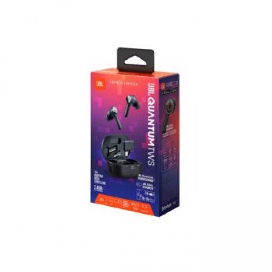 JBL Quantum TWS, True Wireless Ear-Buds Gaming Headphones, True ANC, Dual Con, Surround, (Black)