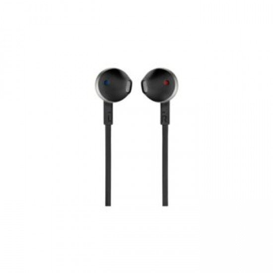 JBL T205Ε, InEar Universal Headphones 1-button Mic/Remote (Black)