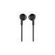 JBL T205Ε, InEar Universal Headphones 1-button Mic/Remote (Black)