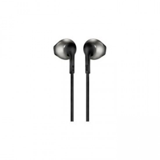 JBL T205Ε, InEar Universal Headphones 1-button Mic/Remote (Black)