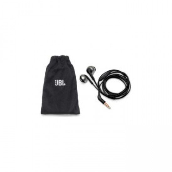 JBL T205Ε, InEar Universal Headphones 1-button Mic/Remote (Black)