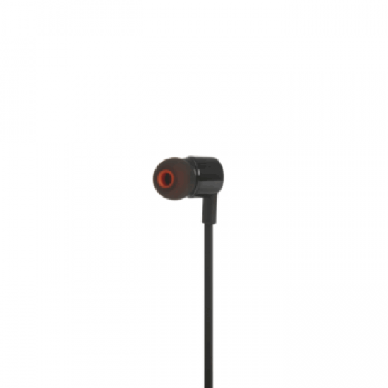 JBL T210E, InEar Universal Headphones 1-button Mic/Remote (Black)