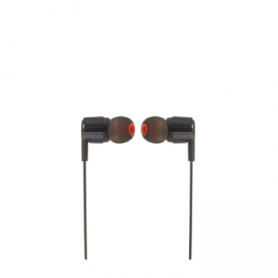 JBL T210E, InEar Universal Headphones 1-button Mic/Remote (Black)