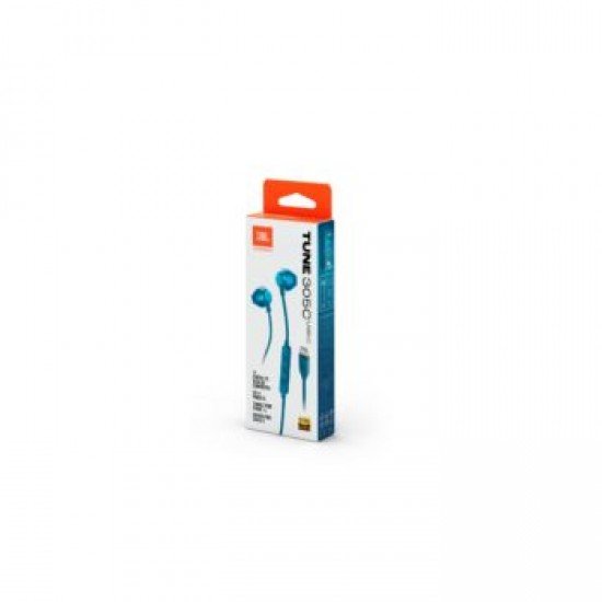 JBL Tune 305C, Ear-Buds Headphones, USB-C, Hi-Res, (Blue)