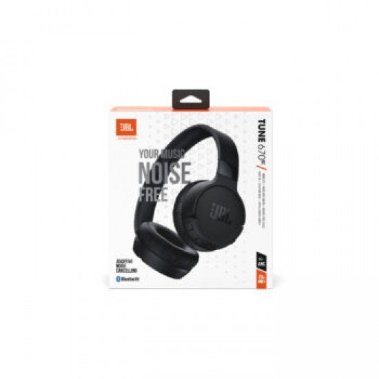 JBL Tune 670NC, On-Ear Bluetooth Headphones, ANC, Multipoint, APP (Black)