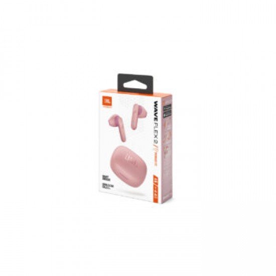 JBL Wave Flex 2, True Wireless Ear-Buds Headphones, Smart Ambient, IP54, (Pink)
