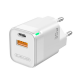 JELLICO Wall Charger - C44 30W PD USB-C + USB3.0 + USB-C to USB-C Cable Set White