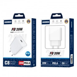 JELLICO Wall Charger - C8 20W PD USB-C white