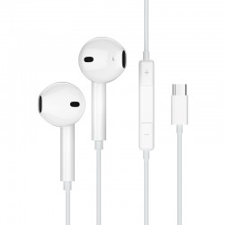 JELLICO wired earphones EP2A USB-C with microphone 1.2M White