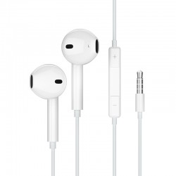 JELLICO wired earphones EP2A JACK 3.5MM with microphone 1.2M White