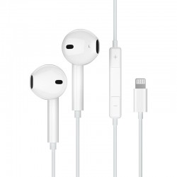 JELLICO wired earphones EP2A Lightning with microphone 1.2M White