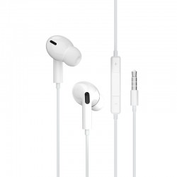 JELLICO wired earphones EP3A JACK 3.5MM with microphone 1.2M White