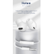 JELLICO wired earphones EP3A JACK 3.5MM with microphone 1.2M White