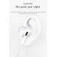 JELLICO wired earphones EP3A Lightning with microphone 1.2M White