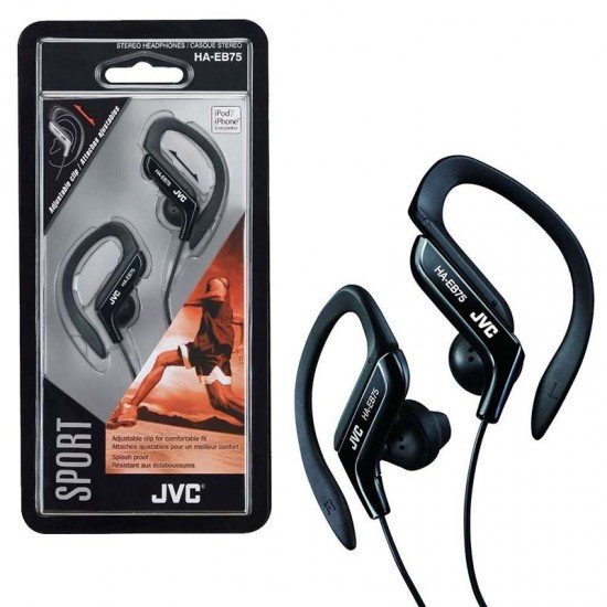 JVC - Over-ear sports headphones black HA-EB75