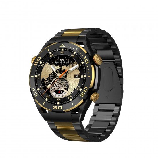 Smart watch Kalobee SK4 Pro Max: SET 2 straps, AMOLED /black+gold/