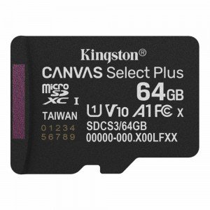 Kingston microSD 64GB Canvas Select+ G3 150MB/s (SDCS3/64GBSP) (KINSDCS3-64GBSP)