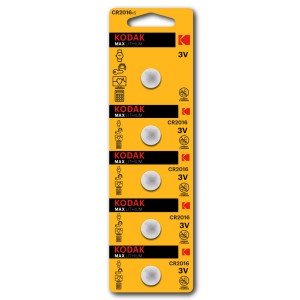 Kodak Μπαταρία Λιθίου Ρολογιών CR2016 3V 5BL