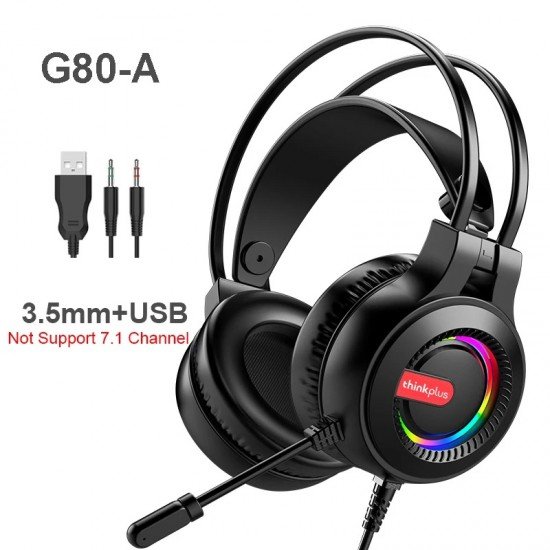 LENOVO HF Gaming 3.5mm + USB-A, G80A with microphone black