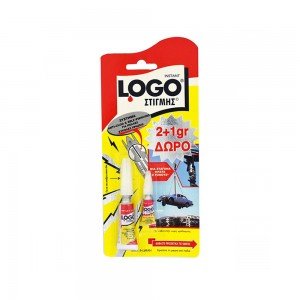 LOGO Κόλλα Στιγμής Classic 3gr (2gr+1gr) 06CL22 LOGO Κόλλα Στιγμής Classic 3gr (2gr+1gr) 06CL22