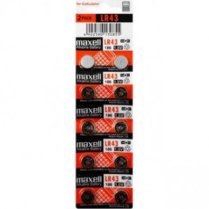 Maxell LR43/AG12/V12GA/RW84/LR1142 10τμχ
