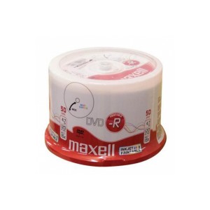 MAXELL DVD -R  16x   4,7GB Printable Full Face (50 Tub)
