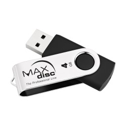 MAXdisc USB 2.0 flash memory drive, 4 GB (MD907)