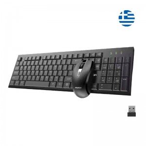 Meetion MT-C4120 Little Ασύρματο Σετ Ελληνικό Πληκτρολόγιο & Ποντίκι 2.4G