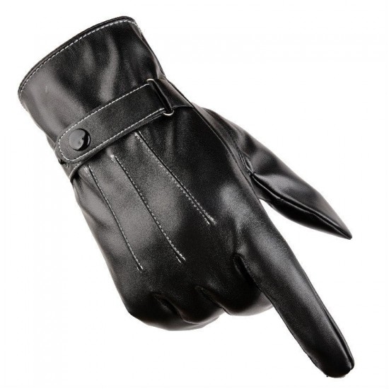 MENS WINTER GLOVES FOR A TOUCHSCREEN SMARTPHONE BLACK