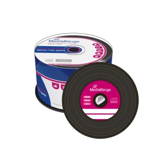 MediaRange Vinyl CD-R 80' 700MB 52x Black dye Cake x 50 (MR225) MediaRange Vinyl CD-R 80' 700MB 52x Black dye Cake x 50 (MR225)