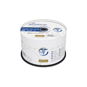 MediaRange Medical Line CD-R 80' 700MB 48x Inkjet Fullsurface printable, Cake x 50 (MR229)