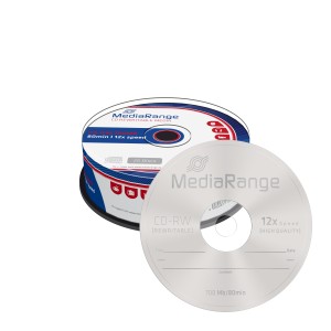 MediaRange CD-RW 80' 700MB 12x Cake Box x 25 (MR235-25) MediaRange CD-RW 80' 700MB 12x Cake Box x 25 (MR235-25)