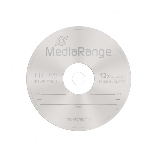MediaRange CD-RW 80' 700MB 12x Cake Box x 10 (MR235)