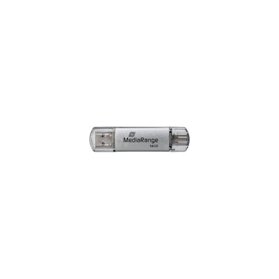 MediaRange USB 3.0 Combo Flash Drive with USB Type-C™ plug, 16GB (MR935)