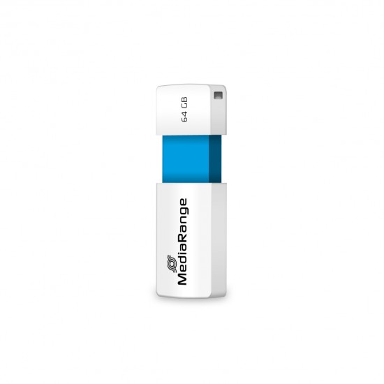 MediaRange USB 2.0 flash drive, color edition, light blue, 64GB (MR974)