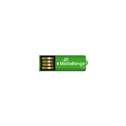 MediaRange USB 2.0 Nano Flash Drive Paper-clip stick 32GB (Green) (MR977)