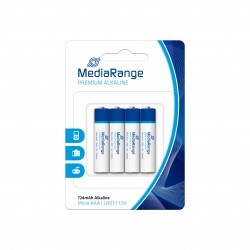 Αλκαλική Μπαταρία MediaRange Premium AAA 1.5V (LR3) (4 Pack) (MRBAT101)
