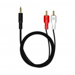 Καλώδιο MediaRange RCA/Stereo Jack connection cable 3.5mm., 1.0M Black (MRCS164)