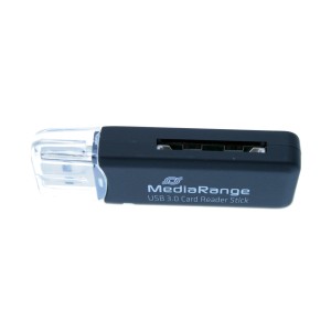 MediaRange USB 3.0 Card Reader Stick (Black) (MRCS507)