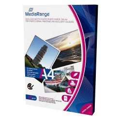 Φωτογραφικό Χαρτί MediaRange για Inkjet Εκτυπωτές A4 Dual-side Matte 250g/m² 50 Φύλλα (MRINK112)