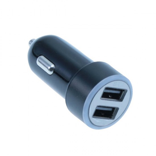 MediaRange Φορτιστής αυτοκινήτου 3.4A Dual USB output (Μαύρο/Ασημί) (MRMA103-02)