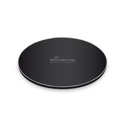 MediaRange Wireless Fast Charge Pad for Smartphones, Black (MRMA111)